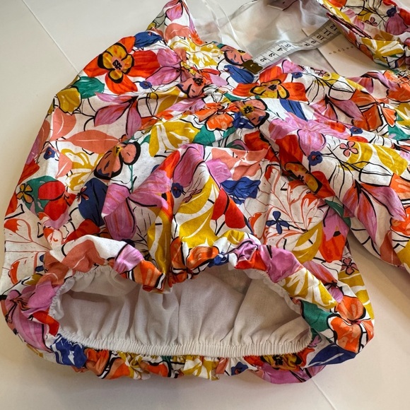 Endless rose large floral cropped blouse NWT - Picture 10 of 12